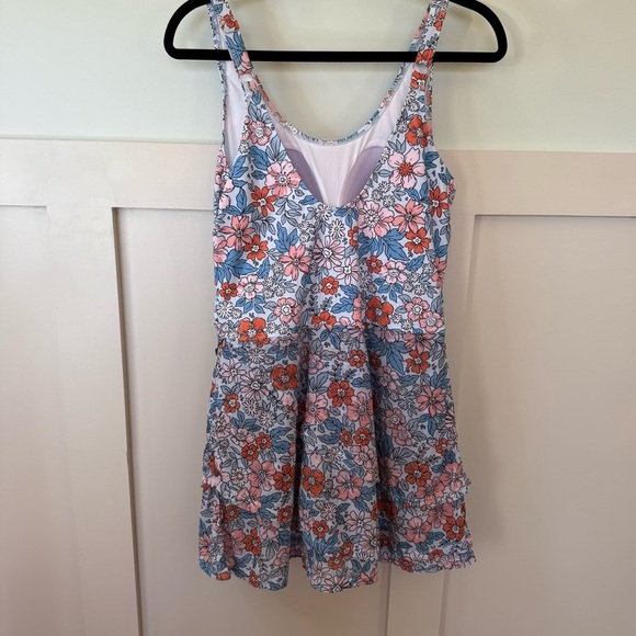 Floral Swim Dress Women’s Plus Size 1x Feminine Modest  Dainty Beach Vacation - Picture 3 of 10